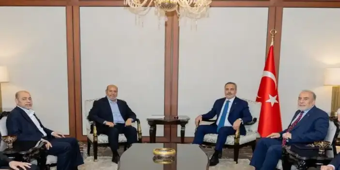Bakan Fidan, Hamas Siyasi Büro Başkanı Hayye ile Ankara'da görüştü