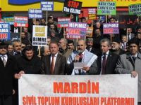 Mardin’de Esed ve Baas Diktası Protesto Edildi