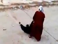 Suriyeli Kadının Gıpta Ettiren Cesareti (VİDEO)