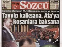 Sözcüden Erdoğanlı 10 Kasım Manşeti