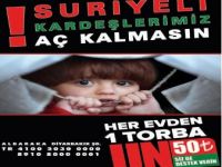 Suriye İçin Her Evden Bir Torba Un