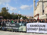 Gazzeli Şehitler İçin Gıyabi Cenaze Namazı Kılındı