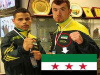 Şampiyonada Özgür Suriye Bayrağı