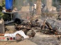 Nahda Meydanında Göstericileri Yaktılar