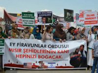 Erzurumda Arbedeli Mısır Protestosu