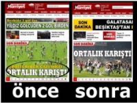 Hürriyetten Skandal Derbi Manşeti