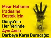 Fatih’te Mısır Halkına Destek Eylemi