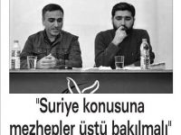 Suriye Konusuna Mezhepler Üstü Bakılmalı