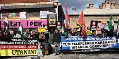 Bursa'da İşkenceci Baas Protestosu