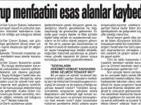 Grup Menfaatini Esas Alanlar Kaybeder