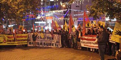 Bursa’da Toplu İdam Kararına Protesto