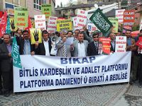 Bitlis’te Mısırlı Müslümanlara Destek Eylemi