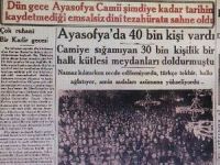 Ayasofya’da Bir Ramazan Gecesi…