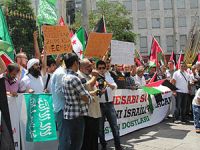 Galatasaray Lisesi Önünde İsrail Protestosu