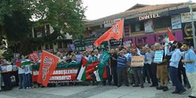 Bursa’da İsrail’in Gazze Saldırıları Protesto Edildi