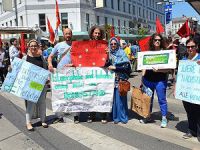 Avusturya'da Göçmen Protestosu