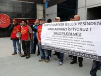 CHP'nin Sarıyer Belediyesi İşçileri de Eylemde