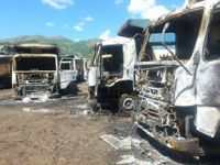 Kars'ta PKK'lı Saldırganlar Yol Kesip Araç Yaktı!