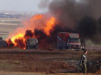 Rusya, Azez'de İnsani Yardım Tırlarını Bombaladı