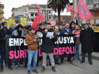 Trabzon’da Suriye’deki Rus ve İran Katliamlarına Protesto