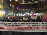 Rusya’nın Halep’teki Katliamları İstanbul’da Protesto Edildi