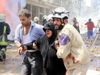 Halep'te Hastane ve Pazar Yerine Saldırı