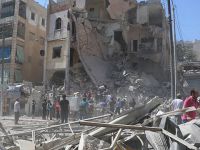 Rus Uçakları ve Esed Rejimi Halep'i Bombaladı