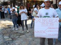 Üsküp'te Srebrenitsa Yürüyüşü