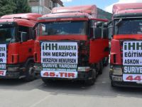 3 Tırlık Yardım Konvoyu Amasya'dan Suriye'ye Doğru Yola Çıktı