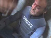 Al Jazeera Ekibi Halep'te Bombardımana Yakalandı