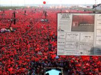 Siyonist İsrail Gazetesi Yenikapı Mitingini Taziye Sayfasında Yayınladı