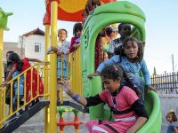 Cerablus'ta Çocukların Yüzü Gülüyor