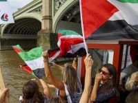 Londra'da Gazze Yolundaki Filoya Destek
