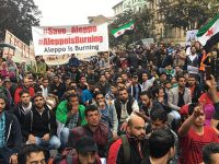 Halep’teki Katliamlar Berlin’de Protesto Edildi