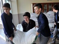 Lise Öğrencilerinden Halep'e 5 Ton Un