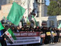 İmam Hatipli Gençler Halep’te Yaşanan Katliamları Protesto Etti