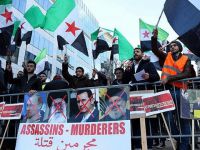 Halep’teki Katliamlar Brüksel’de Protesto Edildi