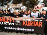 Halep’teki Kuşatma ve Katliamlar Çorum’da Protesto Edildi