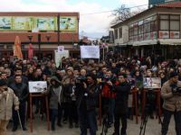 Makedonya'da Halep'e Destek Mitingi