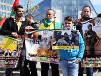 Brüksel’de Filistinli Tutsaklara Destek Gösterisi Düzenlendi